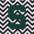 Michigan State University Spartans S Chevron iPhone XS Clear Case