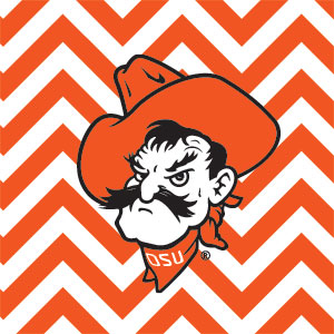 Oklahoma State University Chevron Print Wii (Includes 1 Controller) Skin