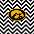University of Iowa Hawkeyes Chevron Print iPhone XS Clear Case