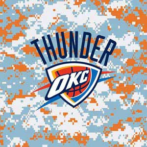NBA Oklahoma City Thunder Digi Camo Xbox Series S Controller Skin