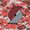 NBA Portland Trail Blazers Digi Camo Xbox 360 Slim (2010) Skin