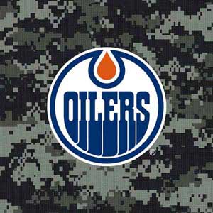 NHL Edmonton Oilers Camo Galaxy Z Flip4 5G Skin