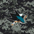 NHL San Jose Sharks Camo iPhone XS Clear Case