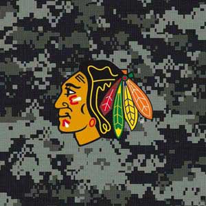 NHL Chicago Blackhawks Camo Wii (Includes 1 Controller) Skin