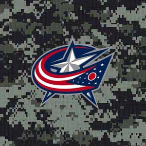 NHL Columbus Blue Jackets Camo 3DS XL 2015 Skin