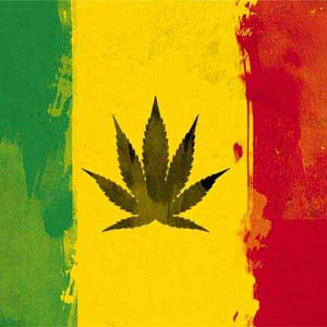 Marijuana Rasta Distressed Galaxy S7 Edge Skin