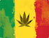 Marijuana Rasta Distressed iPhone XS Clear Case
