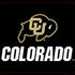 University of Colorado CU Logo on Black iPhone XS Clear Case