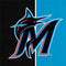 MLB Miami Marlins Split Playstation 3 & PS3 Slim Skin