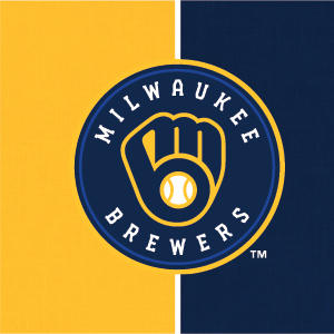 MLB Milwaukee Brewers Split Xbox 360 Slim (2010) Skin