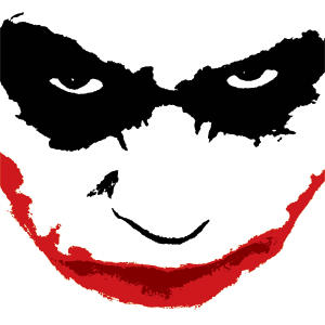 The Dark Knight Joker face iPhone 12 Clear Case