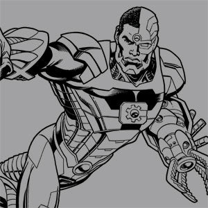 DC Comics Cyborg Comic Pop Galaxy Buds Plus Skin