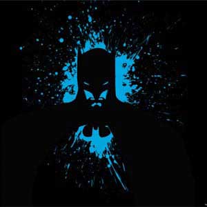DC Comics Batman Blue Splash character shape Surface Pro 6 Skin