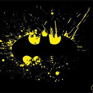 DC Comics Batman Logo Yellow Splash DS Lite Skin