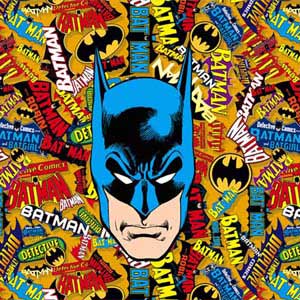 DC Comics Batman Mask Vintage Pattern Yoga 710 14in Skin