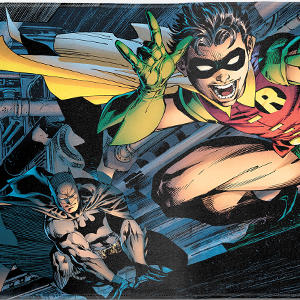 DC Comics Batman All Star Batman & Robin, The Boy Wonder ( Batman & Robin in Action) By Jim Lee iPhone 12 Clear Case