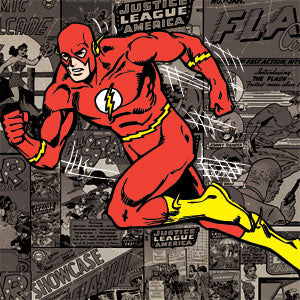 DC Comics The Flash Vintage Action pose pattern Xbox Adaptive Controller Skin