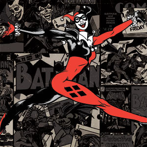 DC Comics Harley Quinn Vintage Action pose pattern Xbox Adaptive Controller Skin