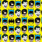 DC Comics Batman Vintage Character Pattern - Joker and Robin Fire TV Cube Skin