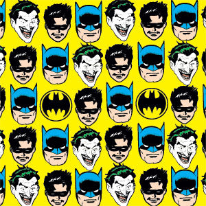 DC Comics Batman Vintage Character Pattern - Joker and Robin Xbox Adaptive Controller Skin