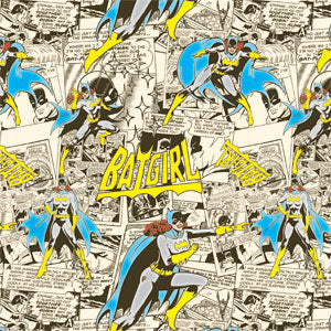 DC Comics Batman Batgirl Vintage Action pose pattern Xbox Adaptive Controller Skin