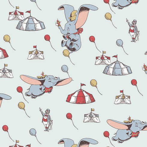 Disney Dumbo Vintage Pattern iPhone 15 Pro Clear Case