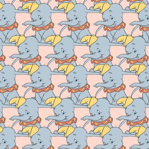 Disney Dumbo Face Pattern iPhone 15 Pro Clear Case