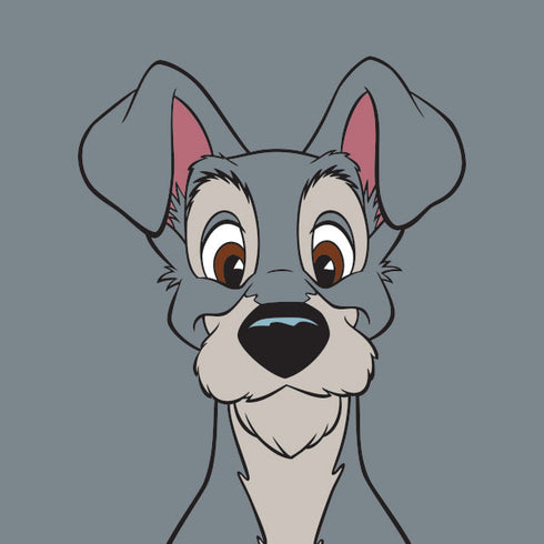 Disney Lady & The Tramp Butch Portrait iPhone 15 Pro Clear Case