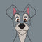 Disney Lady & The Tramp Butch Portrait iPhone 15 Pro Clear Case