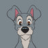 Disney Lady & The Tramp Butch Portrait iPhone XS Clear Case