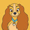 Disney Lady & The Tramp Lady Portrait iPhone 15 Pro Clear Case