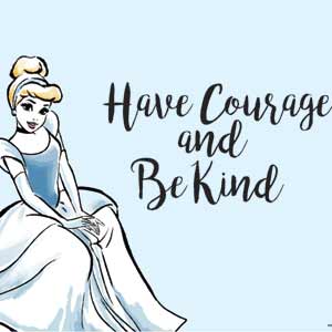 Disney Princess Cinderella Have Courage and Be Kind Art Wii (Includes 1 Controller) Skin