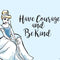 Disney Princess Cinderella Have Courage and Be Kind Art Wii (Includes 1 Controller) Skin