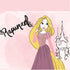Disney Princess Rapunzel Art iPhone XS Clear Case