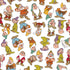 Disney Snow White Dwarfs Pattern iPhone XS Clear Case