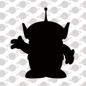 Disney Toy Story Alien Silhouette Xbox 360 Slim (2010) Skin