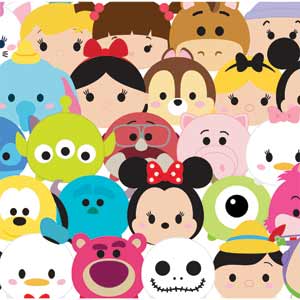Disney Tsum Tsum Close up Characters Xbox 360 (Includes HDD) Skin