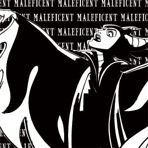 Disney Villains Maleficent Black and White Wii (Includes 1 Controller) Skin