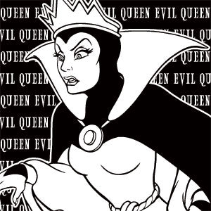 Disney Villains Evil Queen Black and White Wii (Includes 1 Controller) Skin