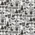 Disney Alice in Wonderland (animated) Silhouette Pattern iPhone XS Clear Case