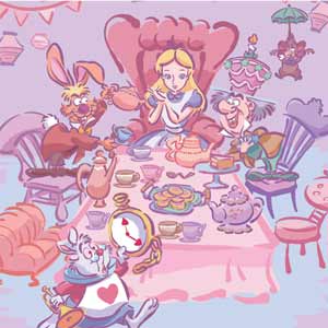 Disney Alice in Wonderland (animated) Mad Tea Party Yoga 710 14in Skin