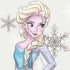 Disney Frozen Elsa Snowflakes Art iPhone XS Clear Case