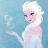 Disney Frozen Ice Blue Elsa Art iPhone XS Clear Case