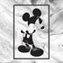 Disney Mickey Mouse Shape on Marble iPhone XS Clear Case