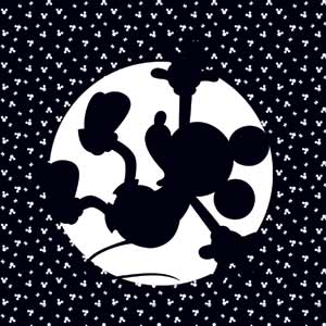 Disney Mickey Mouse Falling Silhouette Yoga 710 14in Skin