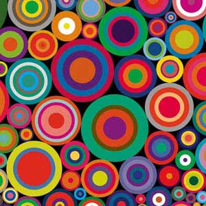 Psychedelic Circles iPhone 13 Pro Max Clear Case