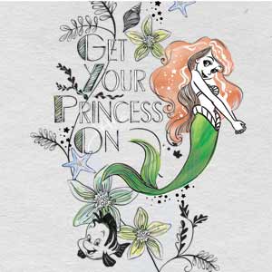 Disney The Little Mermaid Ariel and Flounder Art Apple AirPods 2 Skin
