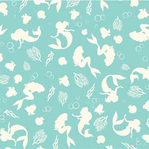 Disney The Little Mermaid Character Silhouette Pattern Apple AirPods 2 Skin