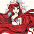Disney The Little Mermaid Ariel Illustration iPhone XS Clear Case