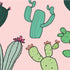 Cactus Print iPhone XS Clear Case